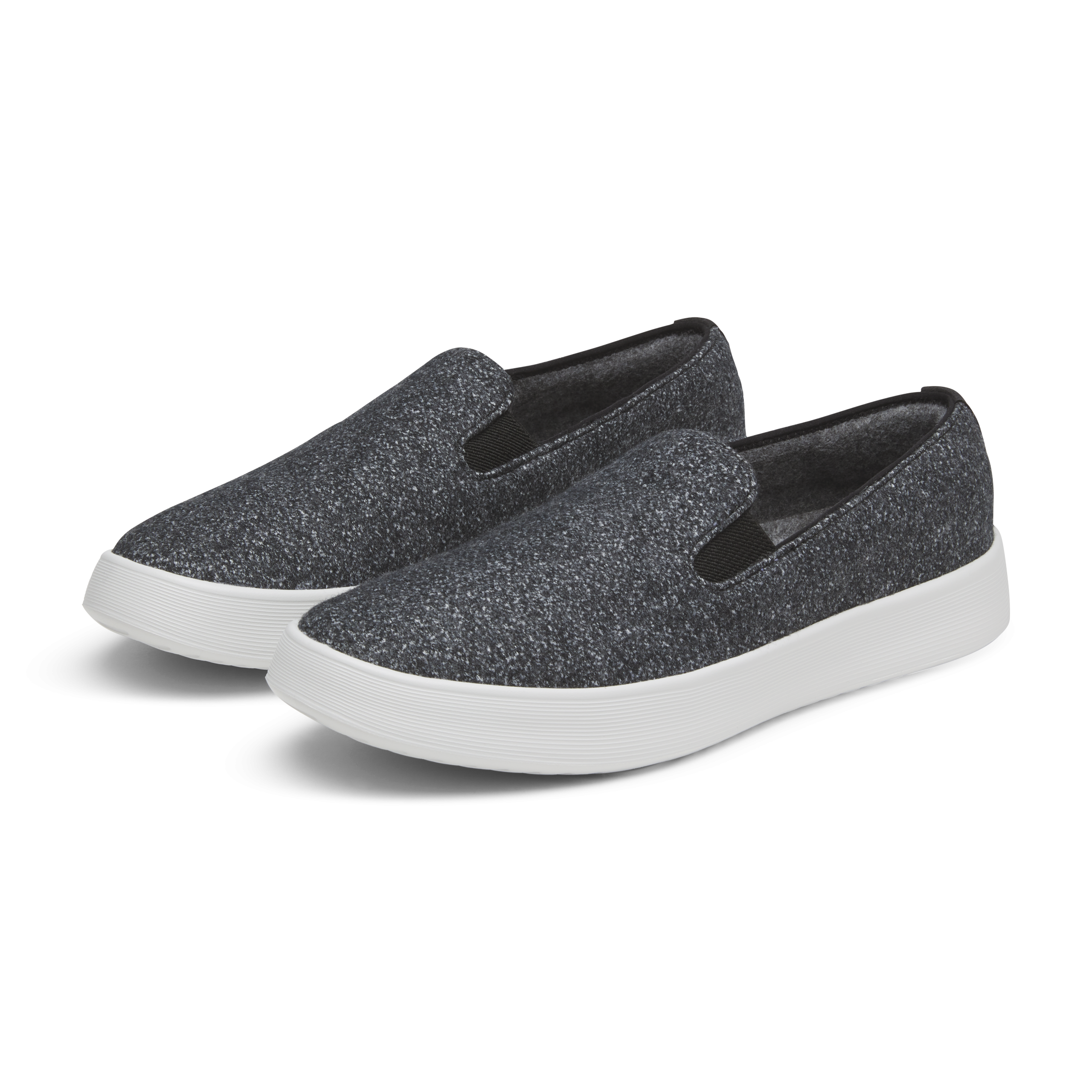 Women's Wool Cruiser Slip On - Dark Grey (Light Grey Sole) - Image 5