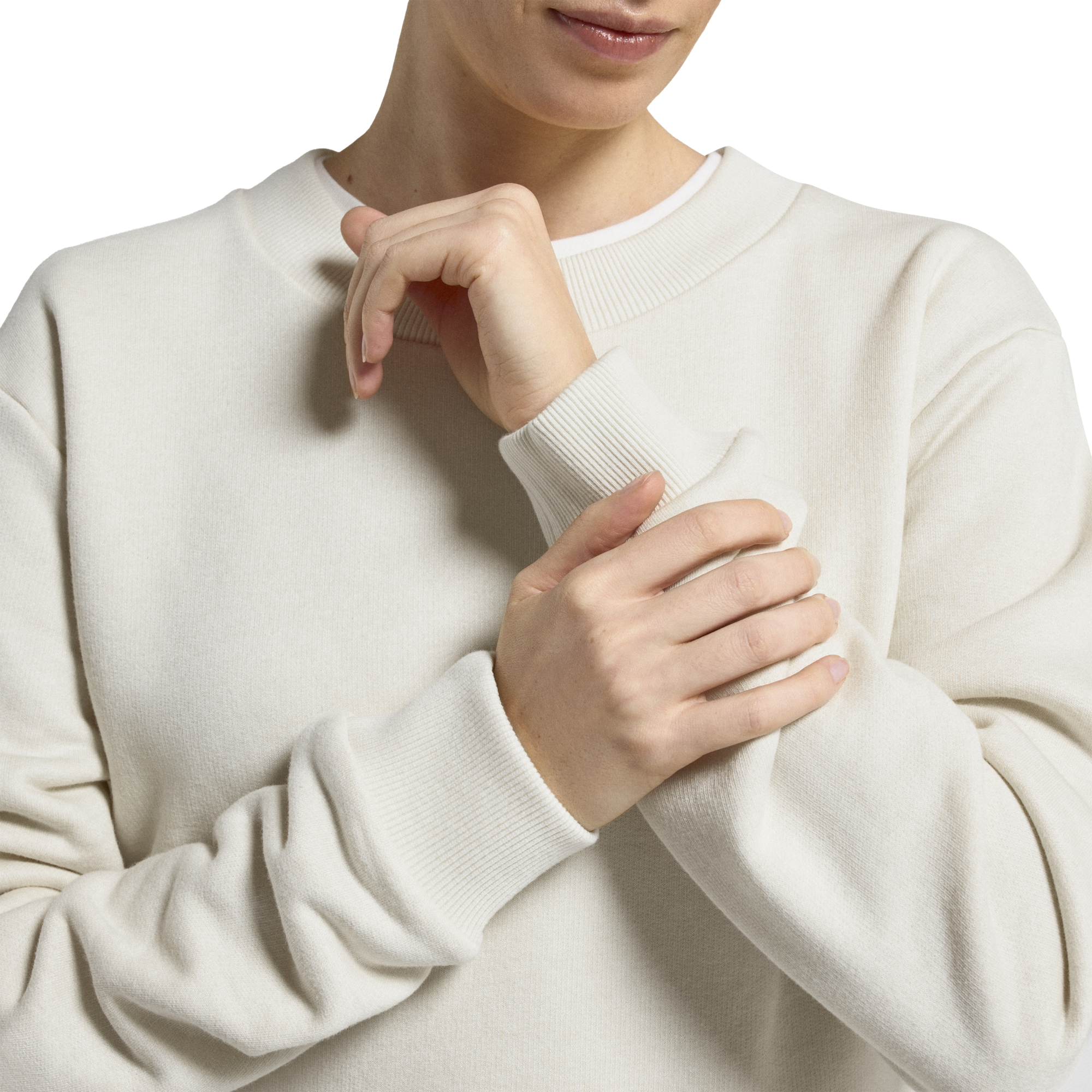 Women's Merino Blend Sweatshirt - Natural White - Image 3